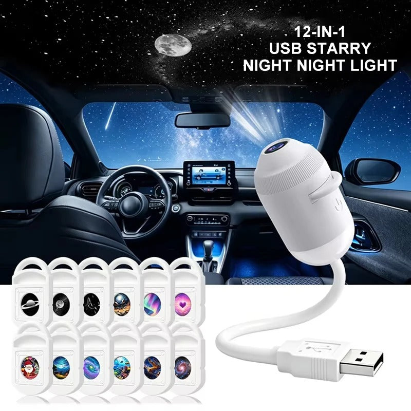Portable Mini USB Starry Sky Projection Lamp