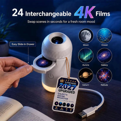 Portable Mini USB Starry Sky Projection Lamp