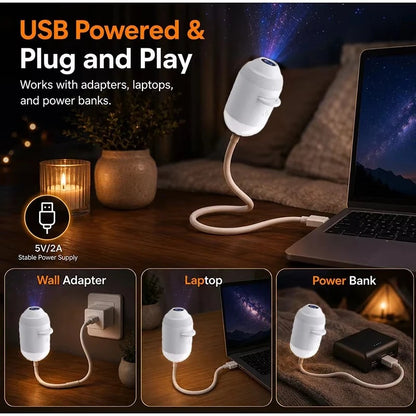 Portable Mini USB Starry Sky Projection Lamp