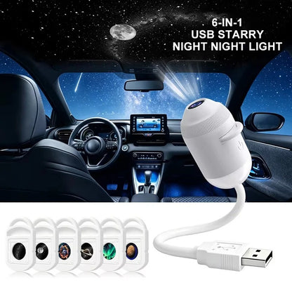 Portable Mini USB Starry Sky Projection Lamp
